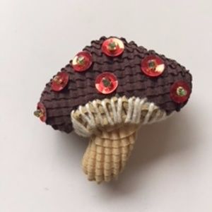 NEW! Issey Miyake Pleats Please Mushroom Pendant